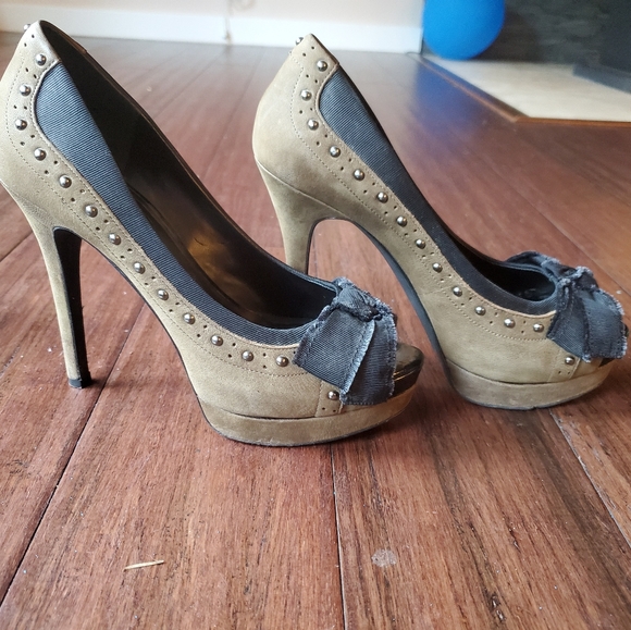 Jessica Simpson western pumps heels studded 7.5 - Picture 12 of 12